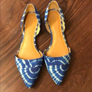 J. Crew tie dye flats